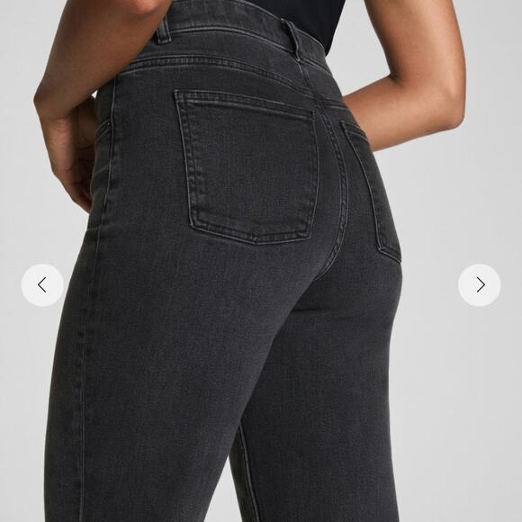 SPANXshape Authentic 360 90s Straight Leg Ankle Jeans Black S Tall - Picture 12 of 13